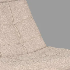 LABEL51 Fauteuil Alvar + Hocker Naturel Boucle