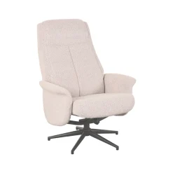 LABEL51 Fauteuil Bergen Naturel Bouclé