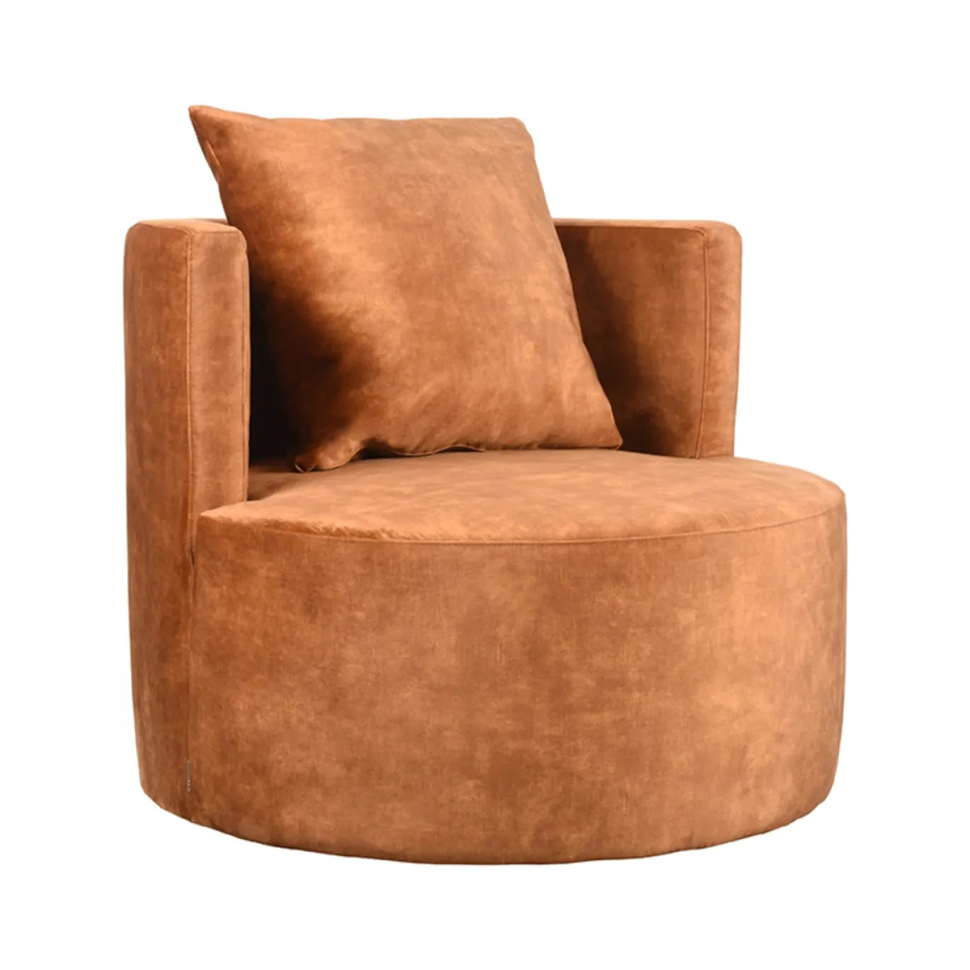 LABEL51 Fauteuil Evy Oker Velours Ø90x75cm