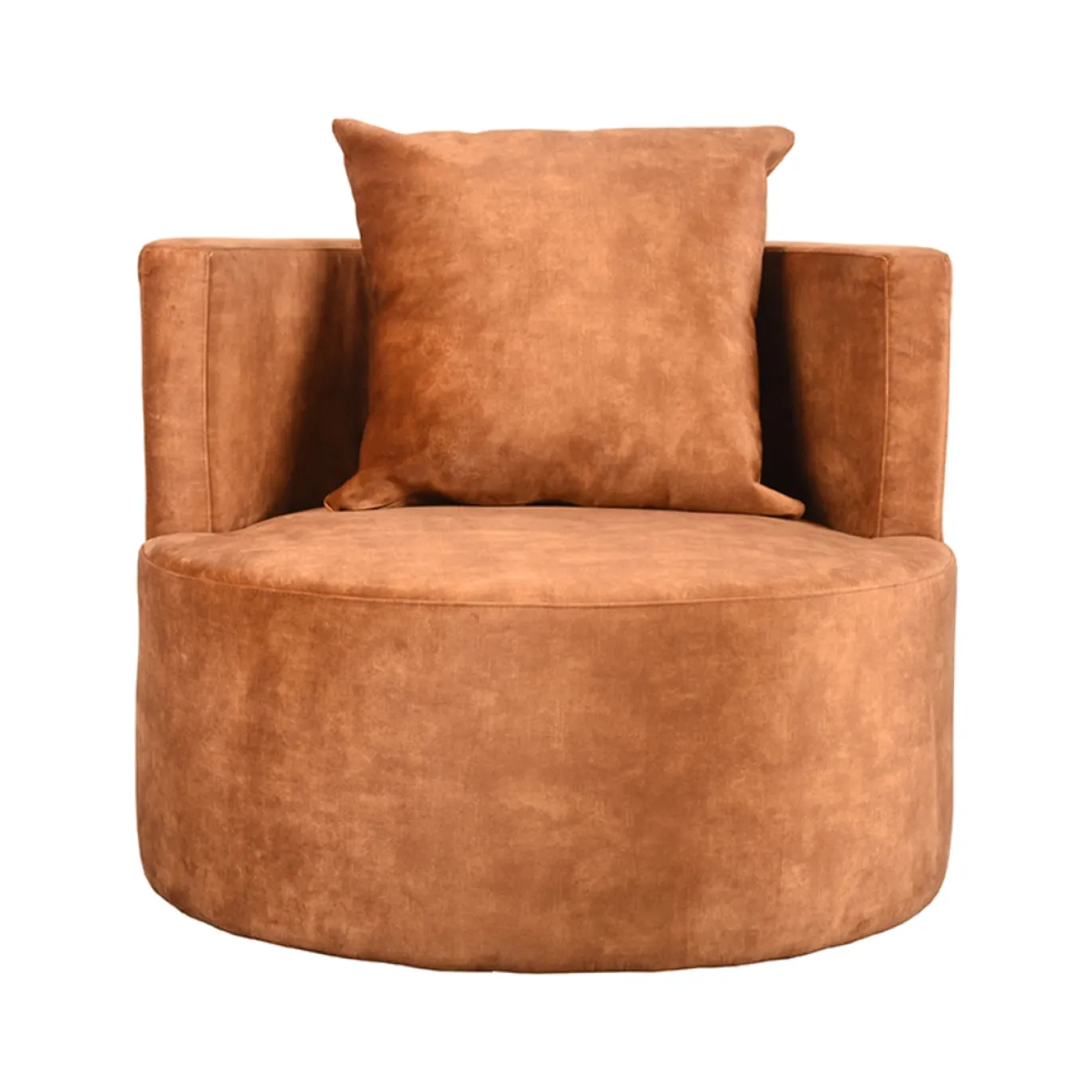 LABEL51 Fauteuil Evy Oker Velours Ø90x75cm