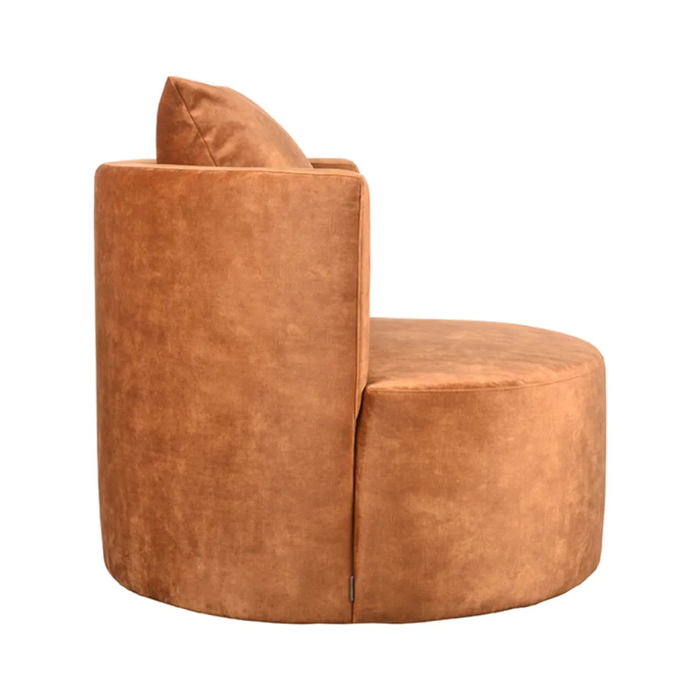 LABEL51 Fauteuil Evy Oker Velours Ø90x75cm