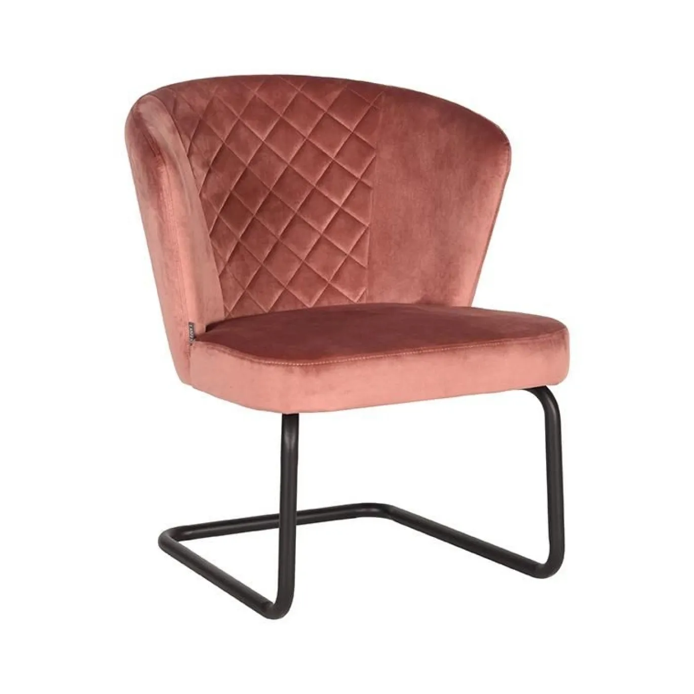 Label51 Fauteuil Flow Roze Velvet