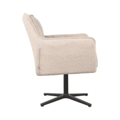 LABEL51 Fauteuil Ian Naturel Bouclé