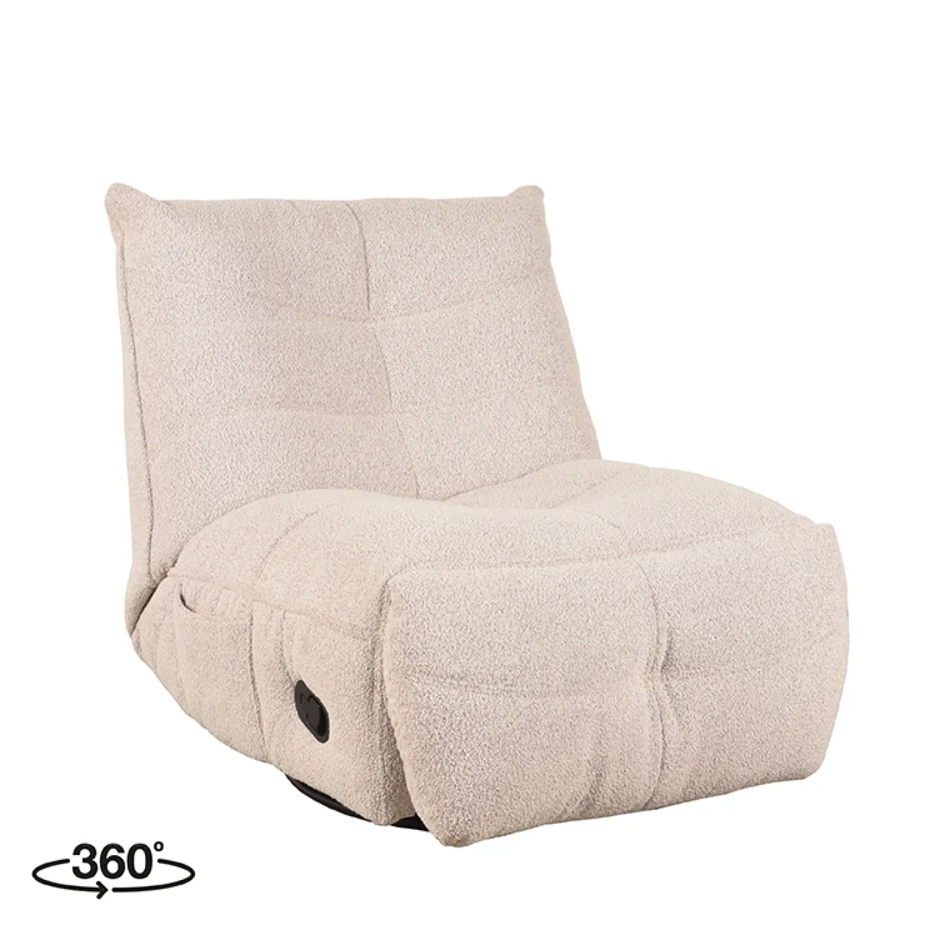 LABEL51 Fauteuil Take It Easy Naturel Boucle