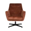 LABEL51 Fauteuil Toby Rust Velours