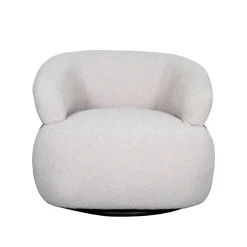 LABEL51 Fauteuil Valenza Bouclé Naturel/Walnoot