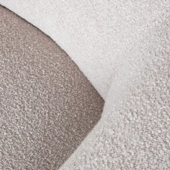 LABEL51 Fauteuil Valenza Bouclé Naturel/Walnoot
