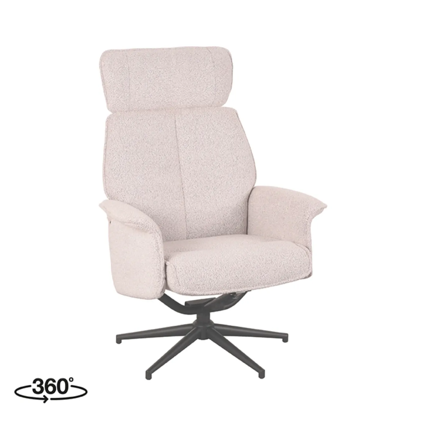 LABEL51 Fauteuil Verdal Naturel Boucle