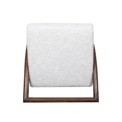 LABEL51 Fauteuil Viggo Bouclé Naturel/Walnoot