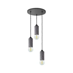 LABEL51 Hanglamp Fresco Concrete Beton 3-Lichts Getrapt