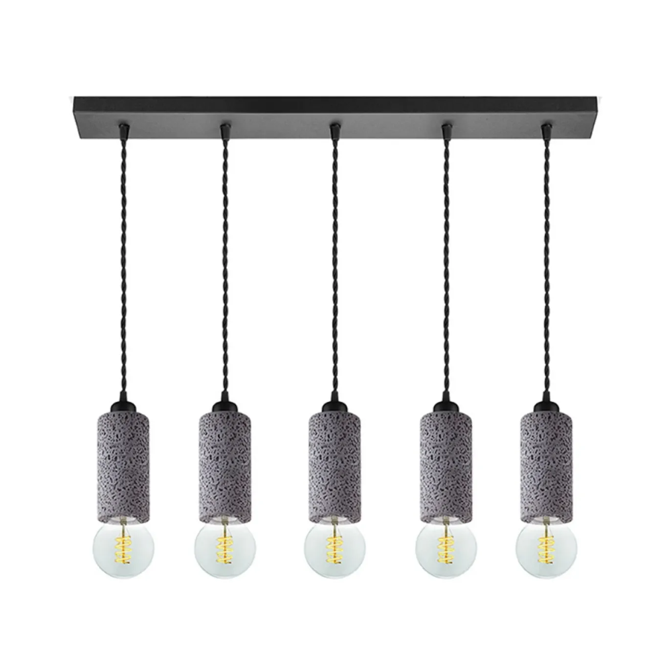 LABEL51 Hanglamp Fresco Concrete Beton 5-Lichts