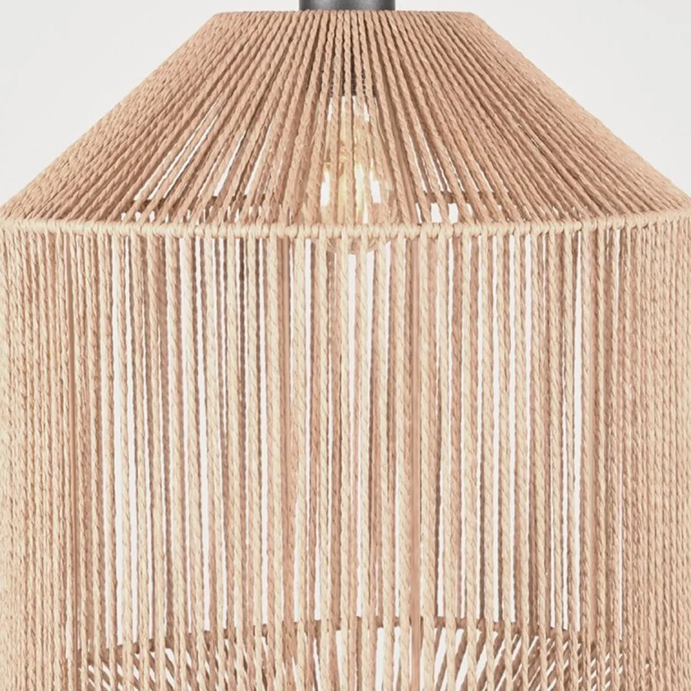 LABEL51 Hanglamp Ibiza - Naturel - Jute - 1-Lichts Cilinder