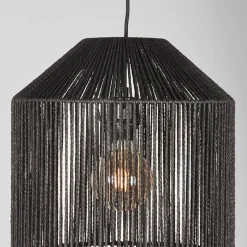 LABEL51 Hanglamp Ibiza - Zwart - Jute - 1-Lichts Cilinder