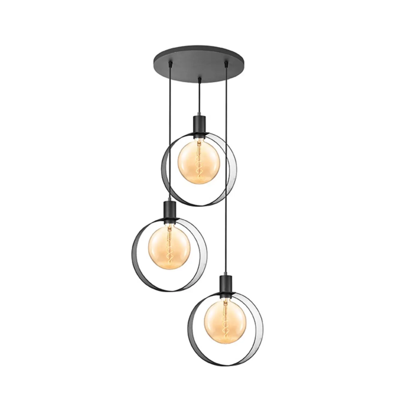 LABEL51 Hanglamp Ronda - Zwart - Metaal