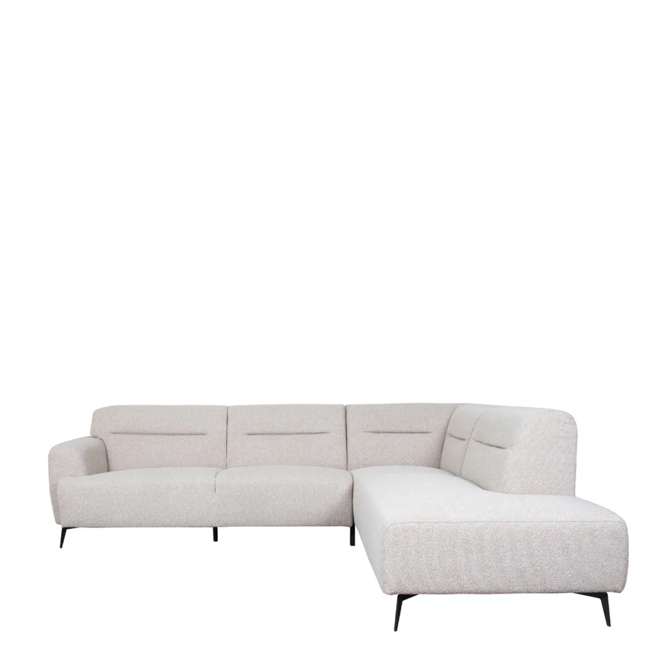 LABEL51 Hoekbank Bolzano Bouclé Naturel Rechts