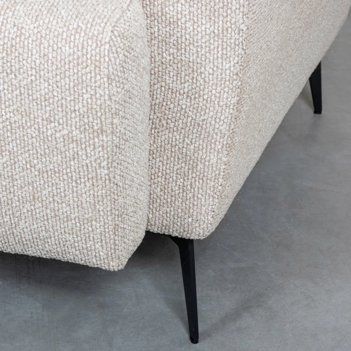 LABEL51 Hoekbank Bolzano Bouclé Naturel Rechts