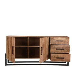 LABEL51 Lage Bergkast 2-Deurs Fence Vintage Metaal