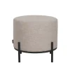 LABEL51 Poef Troy L Naturel Bouclé Ø46cm