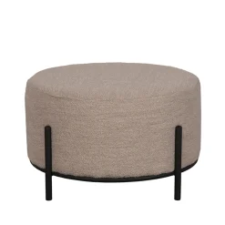 LABEL51 Poef Troy XL Naturel Bouclé Ø57cm