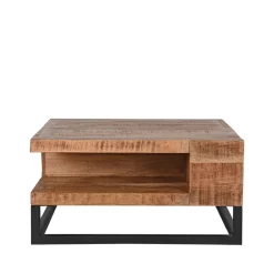 LABEL51 Salontafel Cube Rough Mangohout