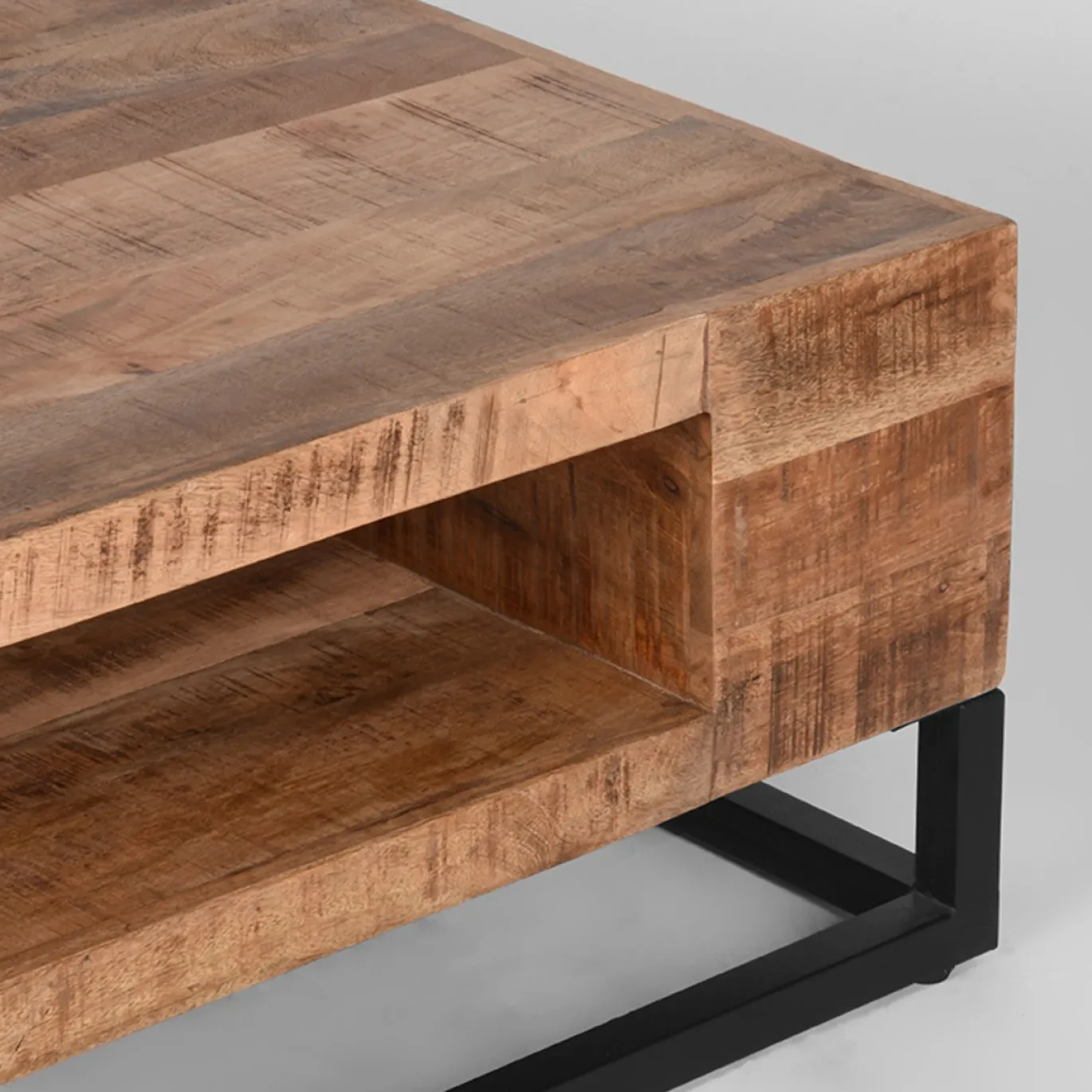 LABEL51 Salontafel Cube Rough Mangohout