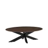 LABEL51 Salontafel James Ovaal Espresso 130cm