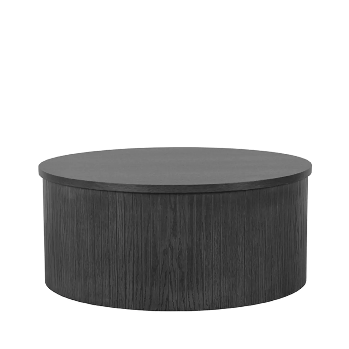 LABEL51 Salontafel Oliva Zwart Eiken Ø70cm