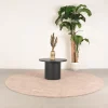 LABEL51 Salontafel Oliva Zwart Eiken Ø60cm