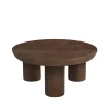 LABEL51 Salontafel Olly Espresso Mangohout Ø90cm
