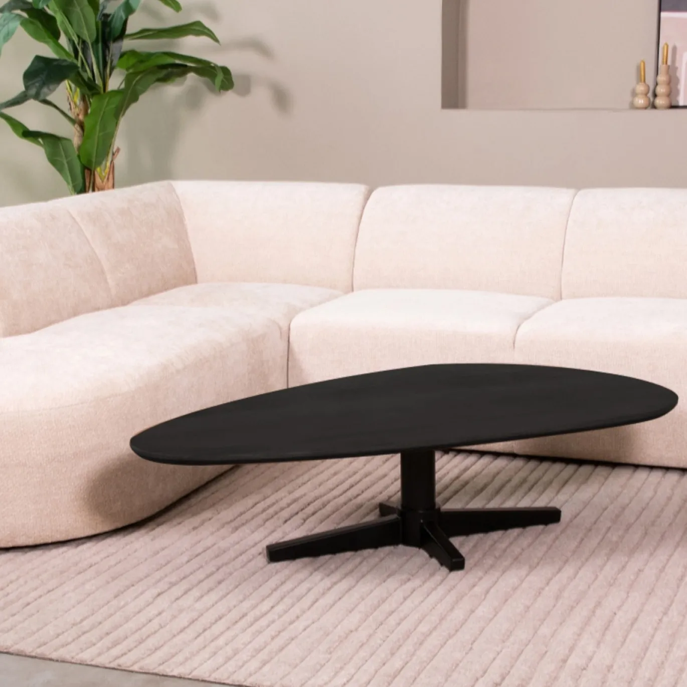 LABEL51 Salontafel Rosie Zwart 140cm