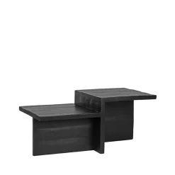 LABEL51 Salontafel Skip Zwart Mangohout
