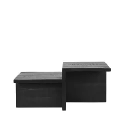 LABEL51 Salontafel Skip Zwart Mangohout