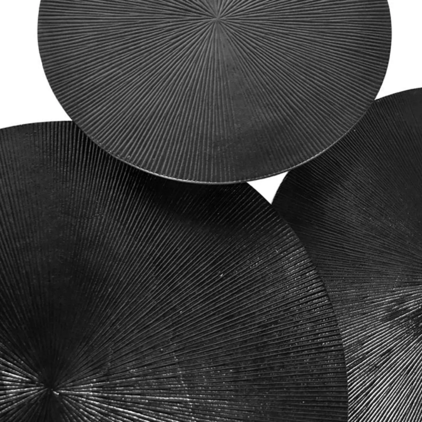 LABEL51 Salontafels Nobby Zwart Metaal 60 cm (Set van 3)