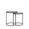 LABEL51 Salontafels Pair Antiek Ash Metaal 40 cm (Set van 2)