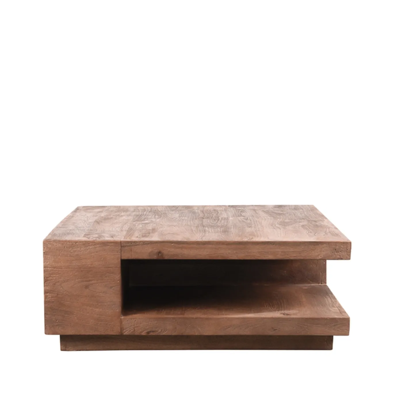 LABEL51 Salontafel Square Espresso Mangohout 80x80cm