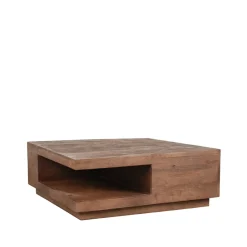 LABEL51 Salontafel Square Espresso Mangohout 80x80cm