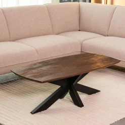 LABEL51 Salontafel Zane Espresso Mangohout 120cm
