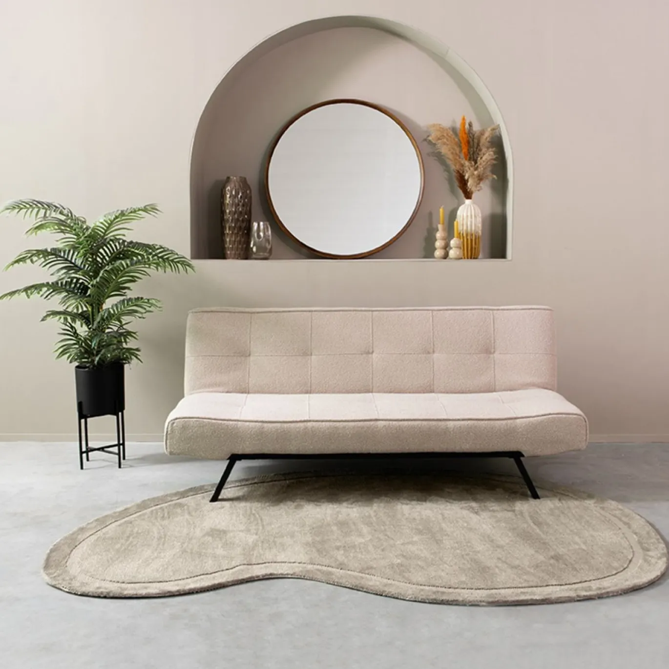 LABEL51 Slaapbank King Bouclé Naturel
