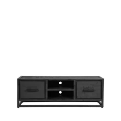 LABEL51 Tv-meubel Chili Zwart Mangohout 120x45x40 cm