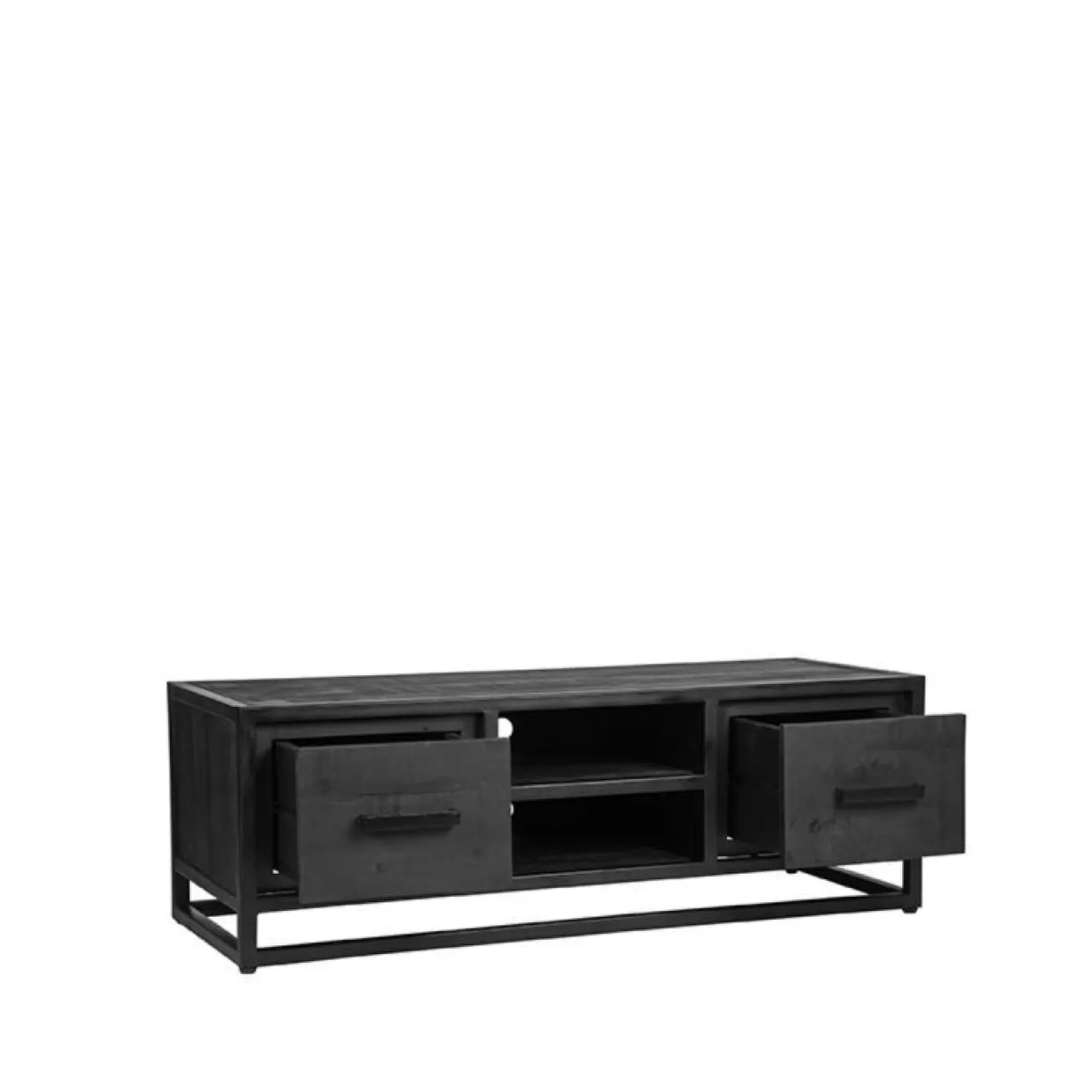 LABEL51 Tv-meubel Chili Zwart Mangohout 120x45x40 cm