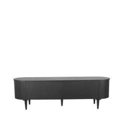 LABEL51 Tv-Meubel Oliva 180x47x55 cm Zwart Eiken