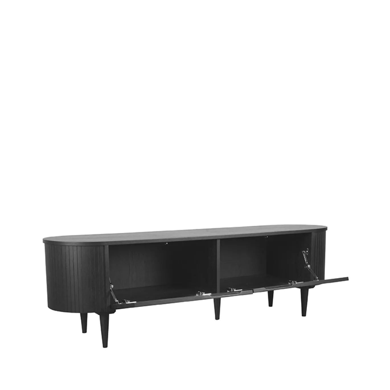 LABEL51 Tv-Meubel Oliva 180x47x55 cm Zwart Eiken