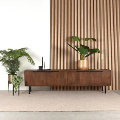 LABEL51 Tv-Meubel Rio Espresso Mangohout 220cm