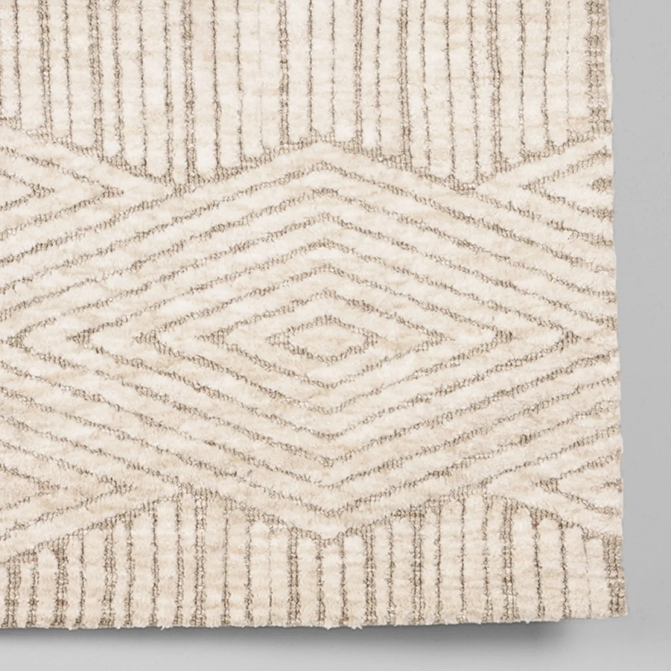 LABEL51 Vloerkleed Cosy Taupe Synthetisch 160x230 cm
