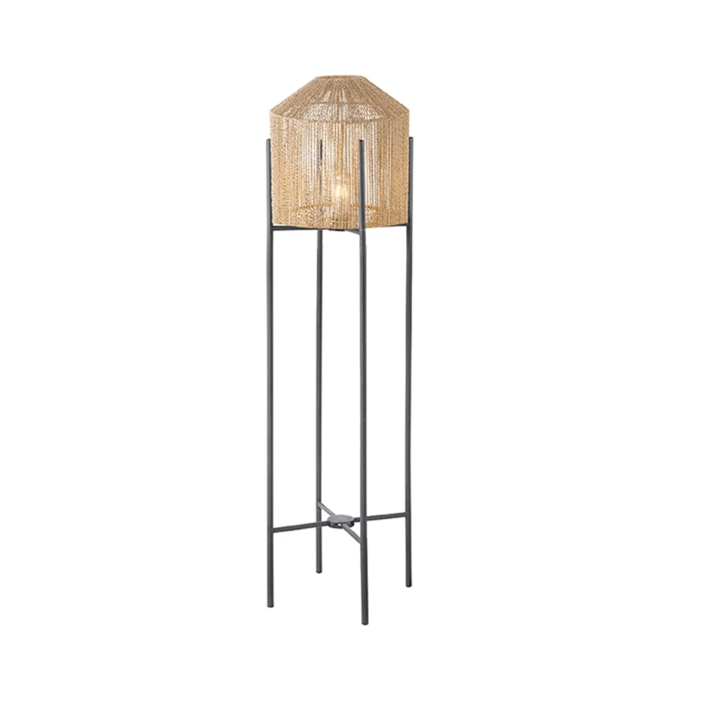 LABEL51 Vloerlamp Ibiza - Naturel - Jute