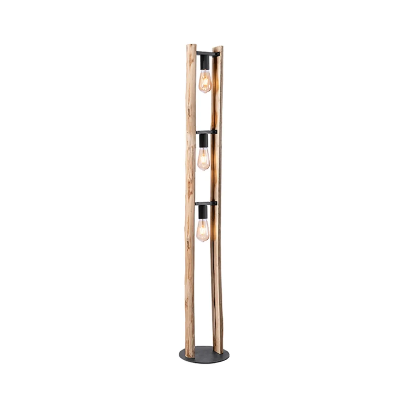LABEL51 Vloerlamp Woody Rough Hout