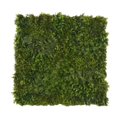 LABEL51 Wandpaneel Kunstplant Groen Kunststof 80x80cm