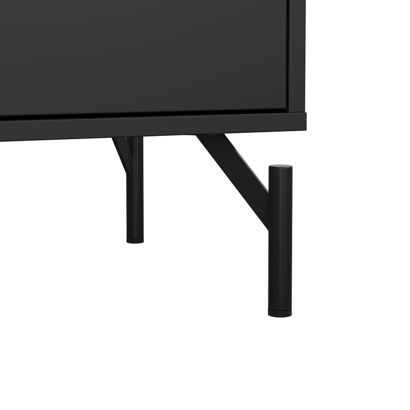 Ladekast Dana Mat Zwart 4-lades - Giga Living
