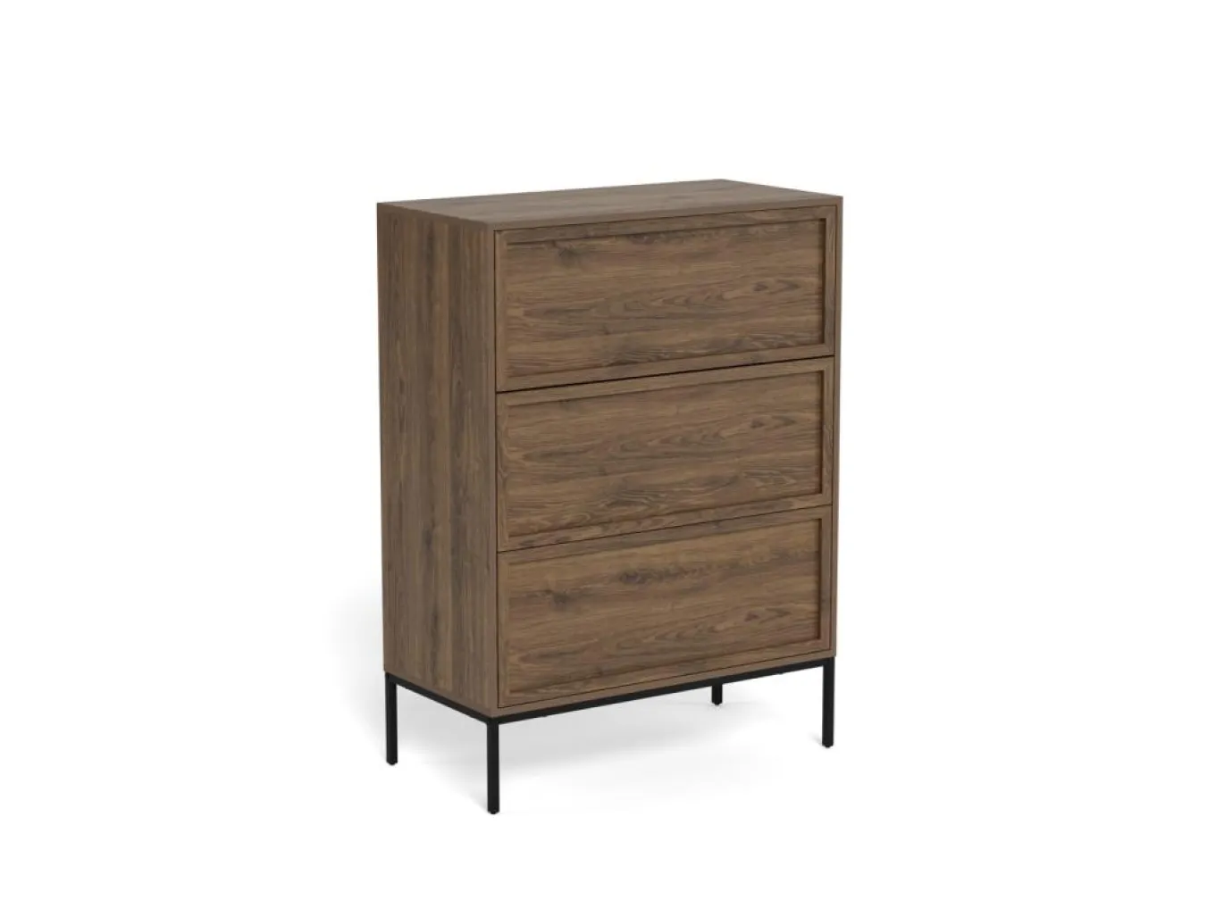 Ladekast Darvo Gerookt Eiken Bruin 110cm - Giga Living