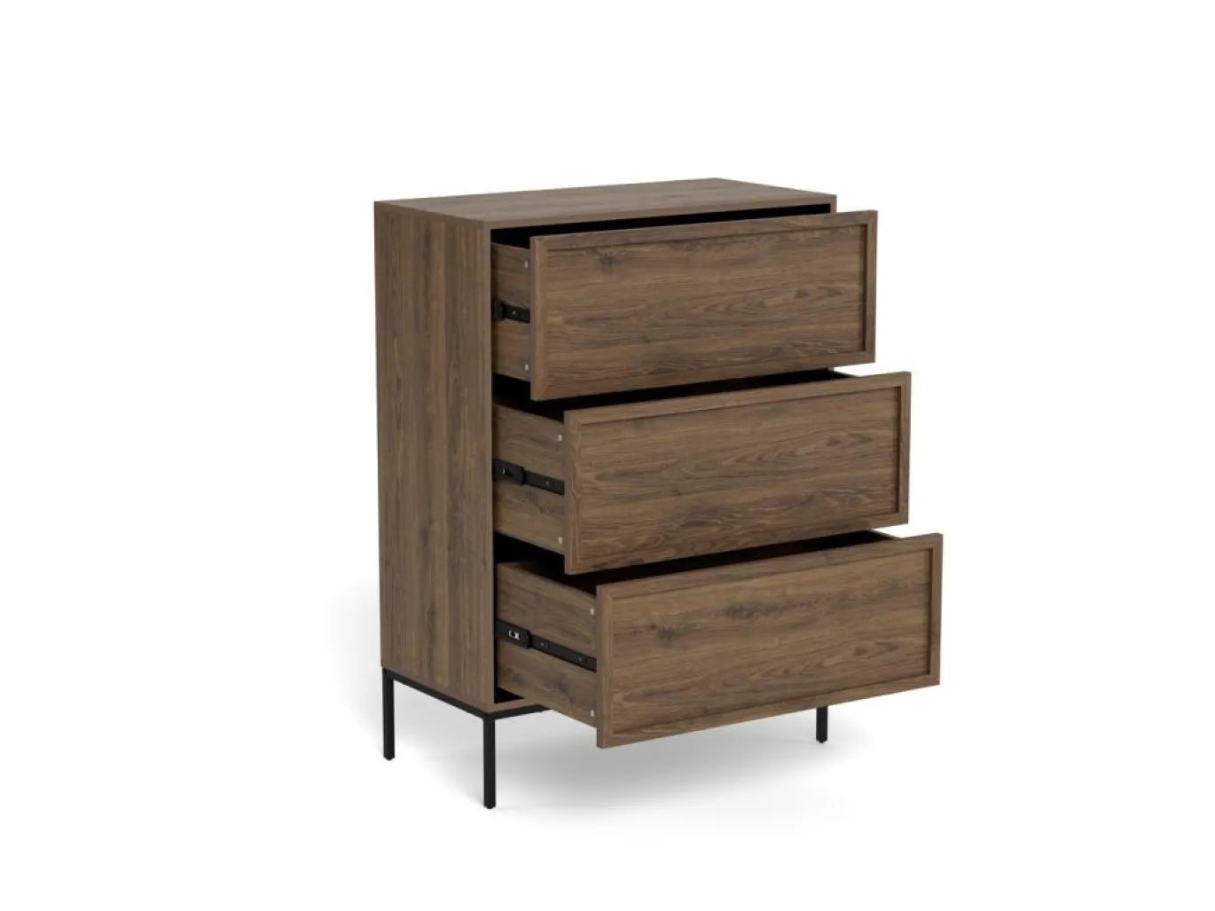 Ladekast Darvo Gerookt Eiken Bruin 110cm - Giga Living